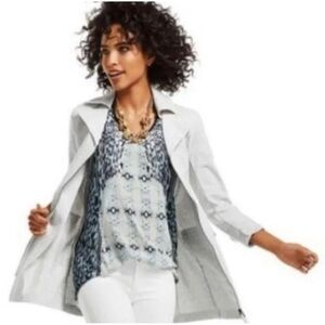 Cabi Sleeveless Reptile Snakeskin Print Tunic Top Blouse Chiffon Line Women Sz S